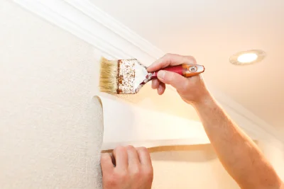 Pose de papier peint à Saintigny — revêtements muraux et toiles de verre